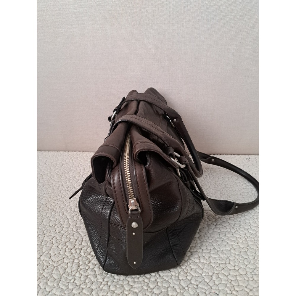 Sigrid Olsen Brown Leather Shoulder Bag Buckle Detail Satchel Handbag - Picture 2 of 8